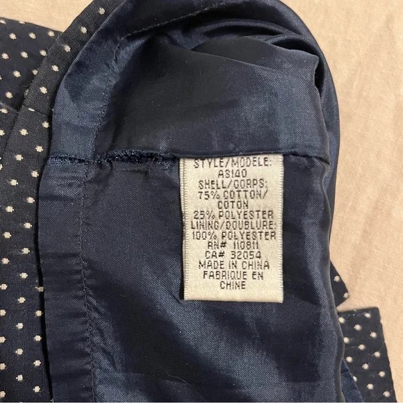 Anthro Baraschi navy polka dot pencil skirt - Picture 8 of 8